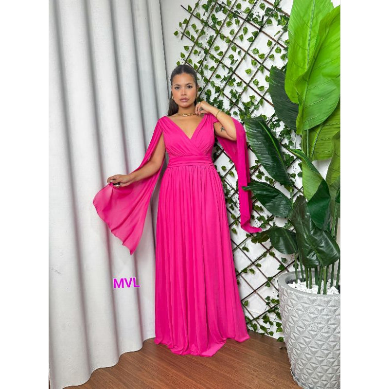 vestido maria tule liso ideal para casamentos.comvidadas.festa de gala con ótimo caimento.