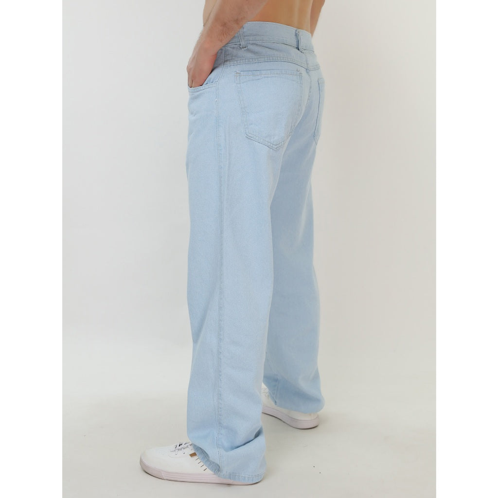 Calça Jeans Balão Bag perna larga C/CORDAO estilo skatista Top-Y.L