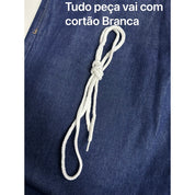 Calça Jeans Balão Bag perna larga C/CORDAO estilo skatista Top-Y.L