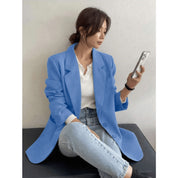 Blazer alfataria com forro com botão feminino casaco elegante social coleção nova Blazer Curto Aiustado Corde Damasco pa