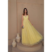 vestido natasha alça con decote v para festas formandas madrinhas convidadas brilhoso