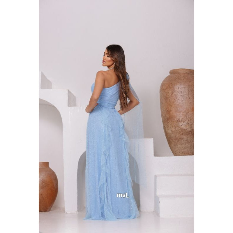 vestido brilhoso esmeralda elegante un hombro luxouso ideal para festas  madrinhas convidadas formandas noivas