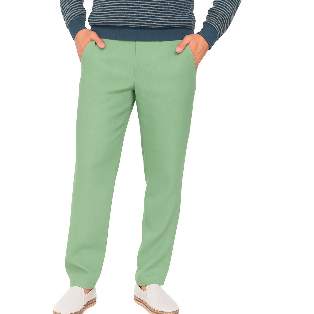 Calça Linho Leve Bege Masculina Praia Cordão Ajustável Premium Alta Qualidade