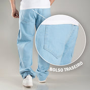 Calça Jeans Masculina Premium Baggy Balão Estilo Americana Rapper Bag Larga Corte Reto Mandrake