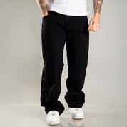 Calça Jeans Masculina Premium Baggy Balão Estilo Americana Rapper Bag Larga Corte Reto Mandrake