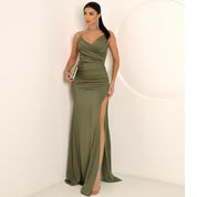 Vestido Longo de Festa para Casamento Madrinha,luxo Elegante maravilhoso nas costas con Ziper M,G