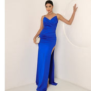 Vestido Longo de Festa para Casamento Madrinha,luxo Elegante maravilhoso nas costas con Ziper M,G