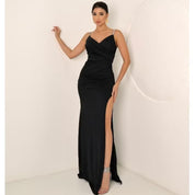 Vestido Longo de Festa para Casamento Madrinha,luxo Elegante maravilhoso nas costas con Ziper M,G