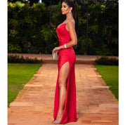 Vestido Longo de Festa para Casamento Madrinha,luxo Elegante maravilhoso nas costas con Ziper M,G