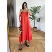 Vestido Duna Longo Air Flow com alça regulável