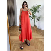Vestido Duna Longo Air Flow com alça regulável