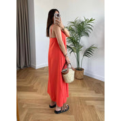 Vestido Duna Longo Air Flow com alça regulável