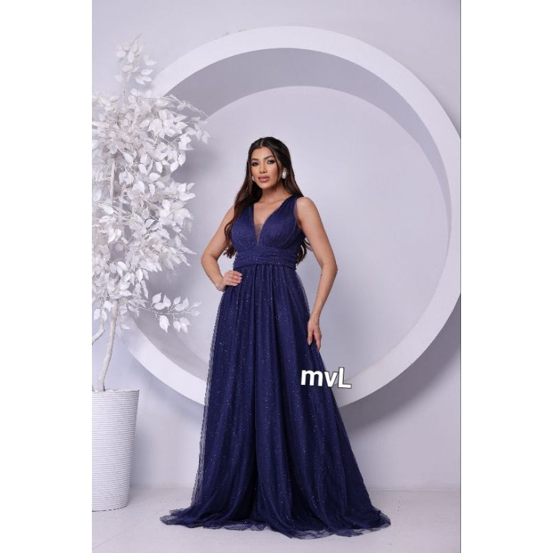 vestido femenino  brilhoso ideal para festa elegante S.C