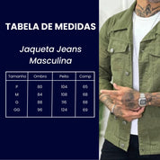 Jaqueta Jeans Masculina 100% Algodão Premium Casaco Blusa de Frio Inverno