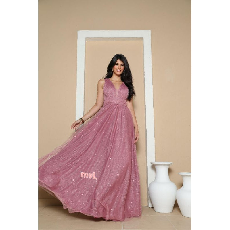 vestido de festa para todas as ocasiões especiais,noivas,convidadas,formaturas,elegante com ótimo caimento brilhoso S.C