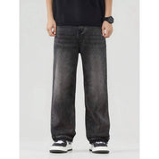 Calça Balão Masculina Reta Baggy Estilo Rua Com Ajuste Moda Skate Tamanho