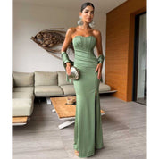 Vestido Longo Festa Formal Feminino Modelo Sereia Com Mini Capa em Tecido Malha Trilobal Tam P ,M ,G