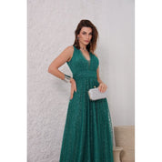 vestido de festa para todas as ocasiões especiais,noivas,convidadas,formaturas,elegante com ótimo caimento brilhoso S.C