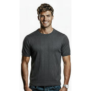 Camisa Masculina De Tricô Estilosa Malha Texturizada Básica Lisa Slim Premium