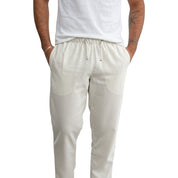 Calça Masculina de Linho Premium Alfaiataria Casual Leve Confortável Ideal Praia, Festa, Carnaval