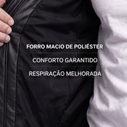 Jaqueta de Couro Masculina Slim Resistente Forrada Luxo