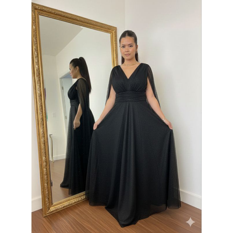 vestido brilhoso tamanho GG ideal para todo tipo de Festas