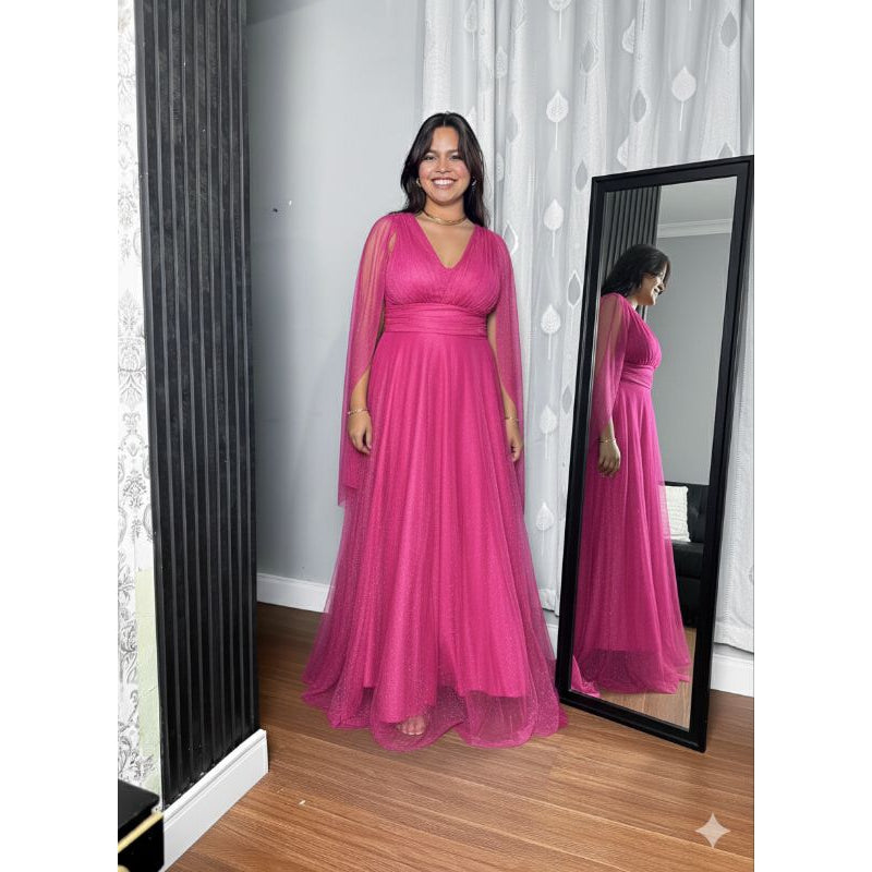 vestido brilhoso tamanho GG ideal para todo tipo de Festas