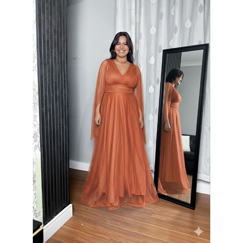 vestido brilhoso tamanho GG ideal para todo tipo de Festas