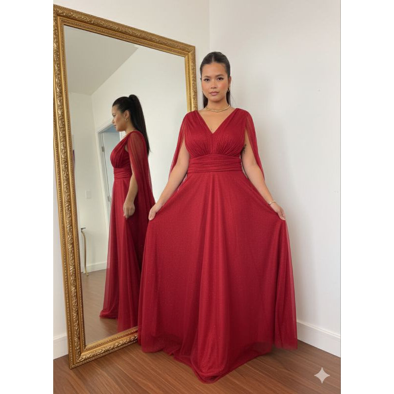 vestido brilhoso tamanho GG ideal para todo tipo de Festas