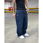 Calça Balão Jeans Masculina Baggy Streetwear Calca Bag Boca Larga Reta Estonada Calças