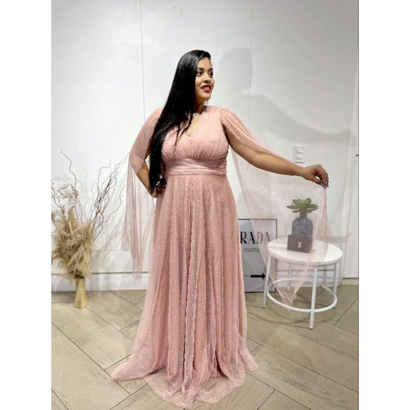 vestido brilhoso tamanho GG ideal para todo tipo de Festas