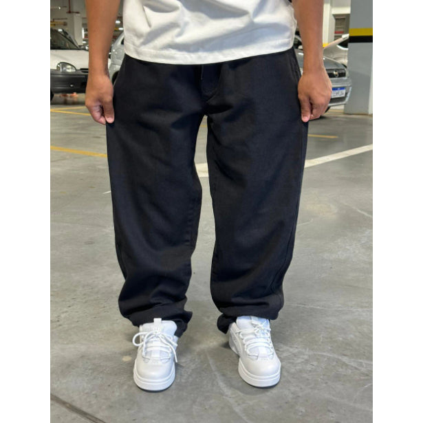 Calça Balão Jeans Masculina Baggy Streetwear Calca Bag Boca Larga Reta Estonada Calças