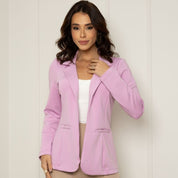Blazer Social Feminino Elegante Atemporal Sobretudo Acinturado Casual
