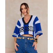 Blusa do Brasil Oversized em tricô modal unissex