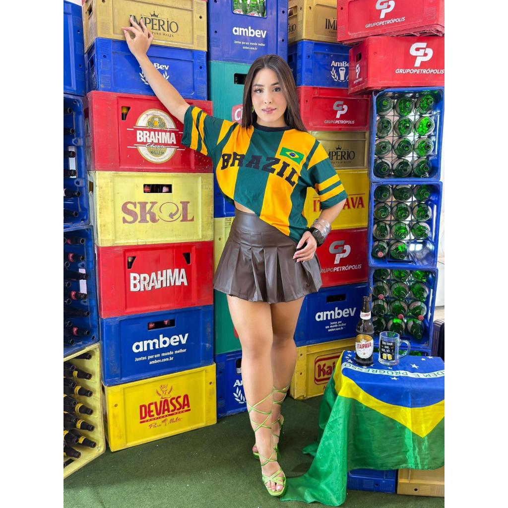 Max Blusão Feminino Do Brasil Estilo Virginia Lançamento Tendência Copa 2026