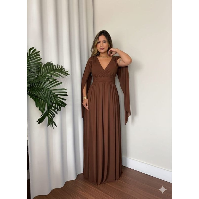 vestido maria tule liso ideal para casamentos.comvidadas.festa de gala con ótimo caimento.