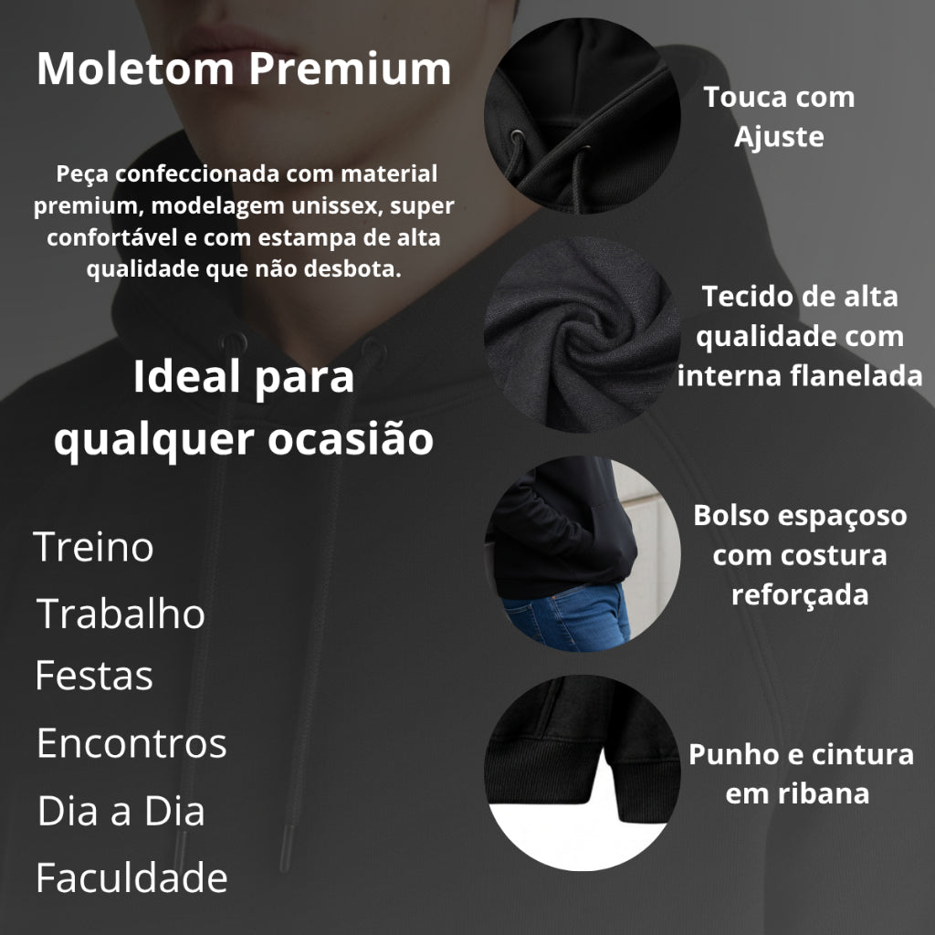 Moletom Canguru Street Liso Casual, Blusa Premium Unissex para Frio Inverno - Envio Imediato