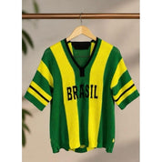 Blusa feminina  Brasil Tricot camiseta OVer SiZe   lançamento ...