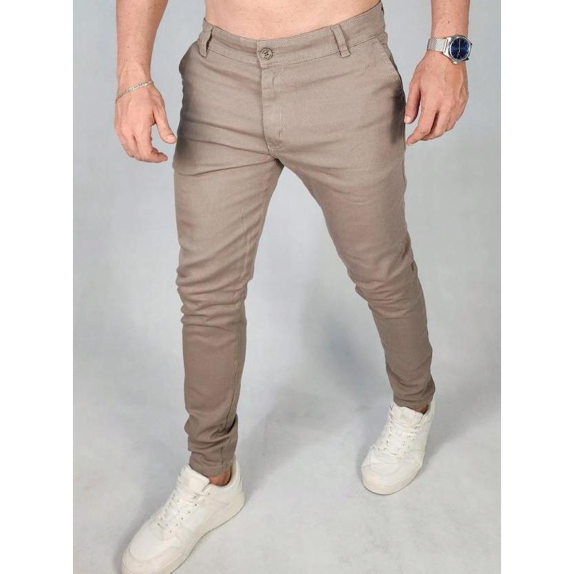 Kit Calça Sarja Masculina Premium Com Elastano Sport Fino