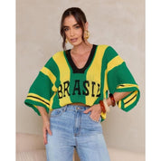Blusa do Brasil Oversized em tricô modal unissex