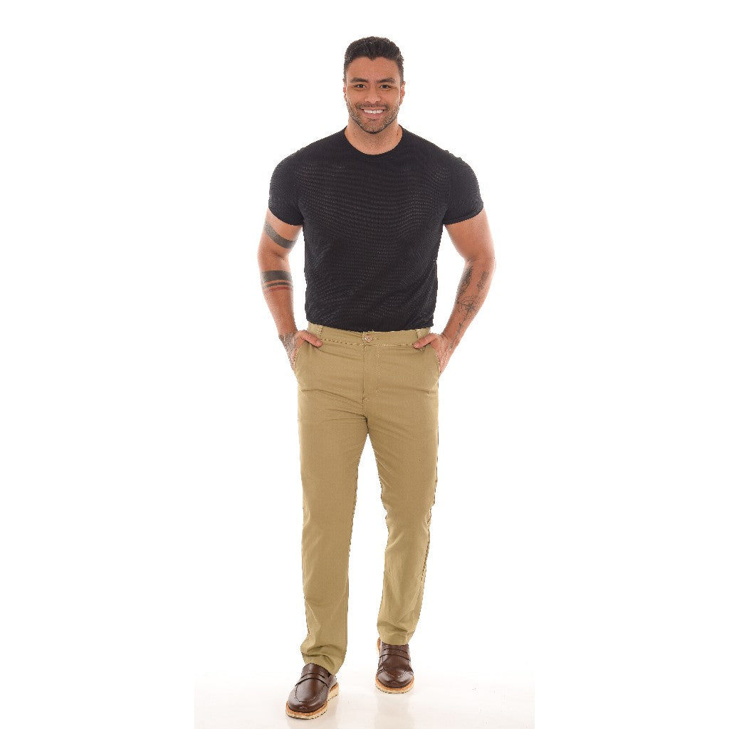 Calça Sarja Premium Masculina Bolso Faca Embutido