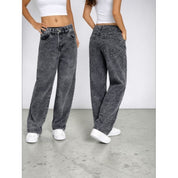 Calça Feminina Wide Leg 36 ao 48 Balão Baggy Boca Larga Estonado Moda Feminina Streetwear 100% Algodão Direto da Fábrica