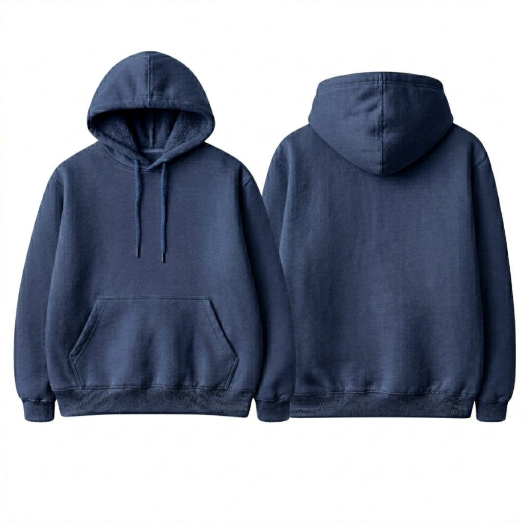 Moletom Canguru Street Liso Casual, Blusa Premium Unissex para Frio Inverno - Envio Imediato