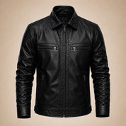 Jaqueta De Couro Ecológico Masculina Motoqueiro