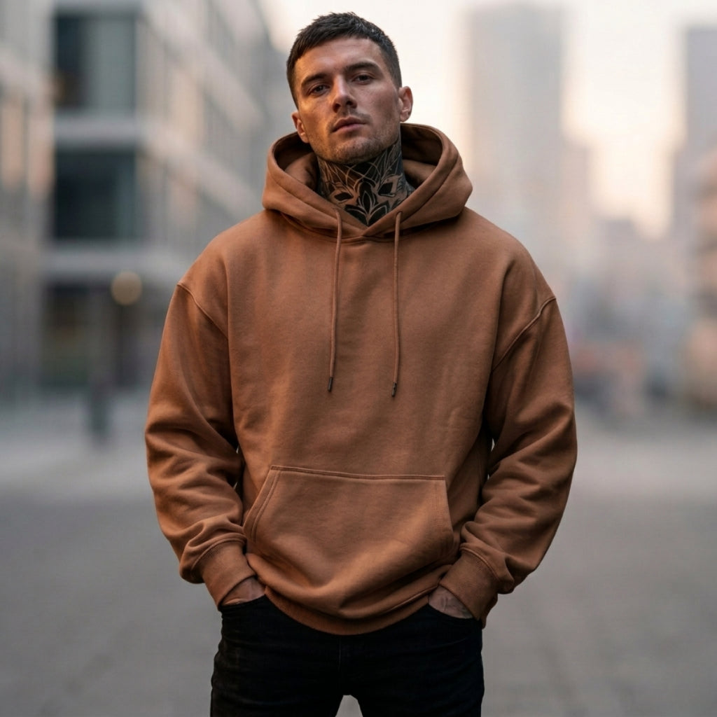 Moletom Canguru Street Liso Casual, Blusa Premium Unissex para Frio Inverno - Envio Imediato