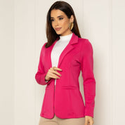 Blazer Social Feminino Elegante Atemporal Sobretudo Acinturado Casual