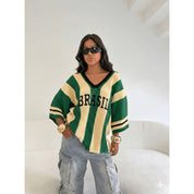 Blusão Copa do Mundo Sensação ALTA QUALIDADE Tricot Brasil Moda Inverno 2026