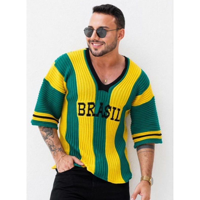 Blusa do Brasil Oversized em tricô modal unissex