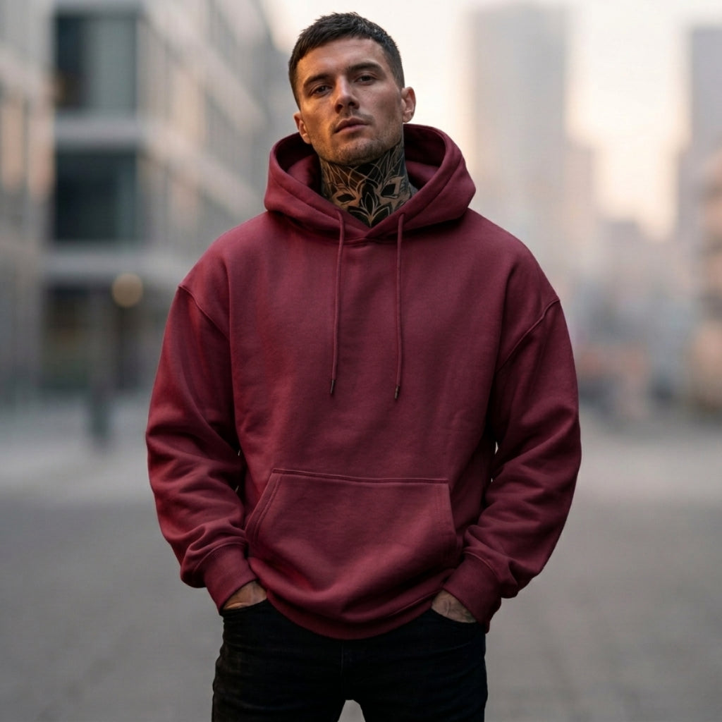 Moletom Canguru Street Liso Casual, Blusa Premium Unissex para Frio Inverno - Envio Imediato