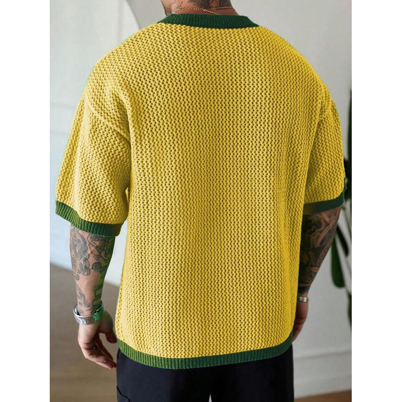 Blusa Camisa Masculina Brasil Suéter Tricô Premium Copa do Mundo Verde Amarelo Seleção Brasileira